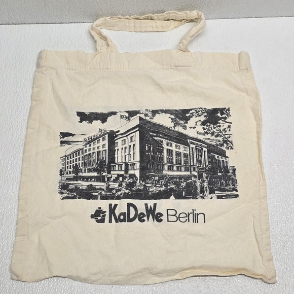 Kadewe Handbags - Vintage KaDeWe Berlin Tote Shopping Bag